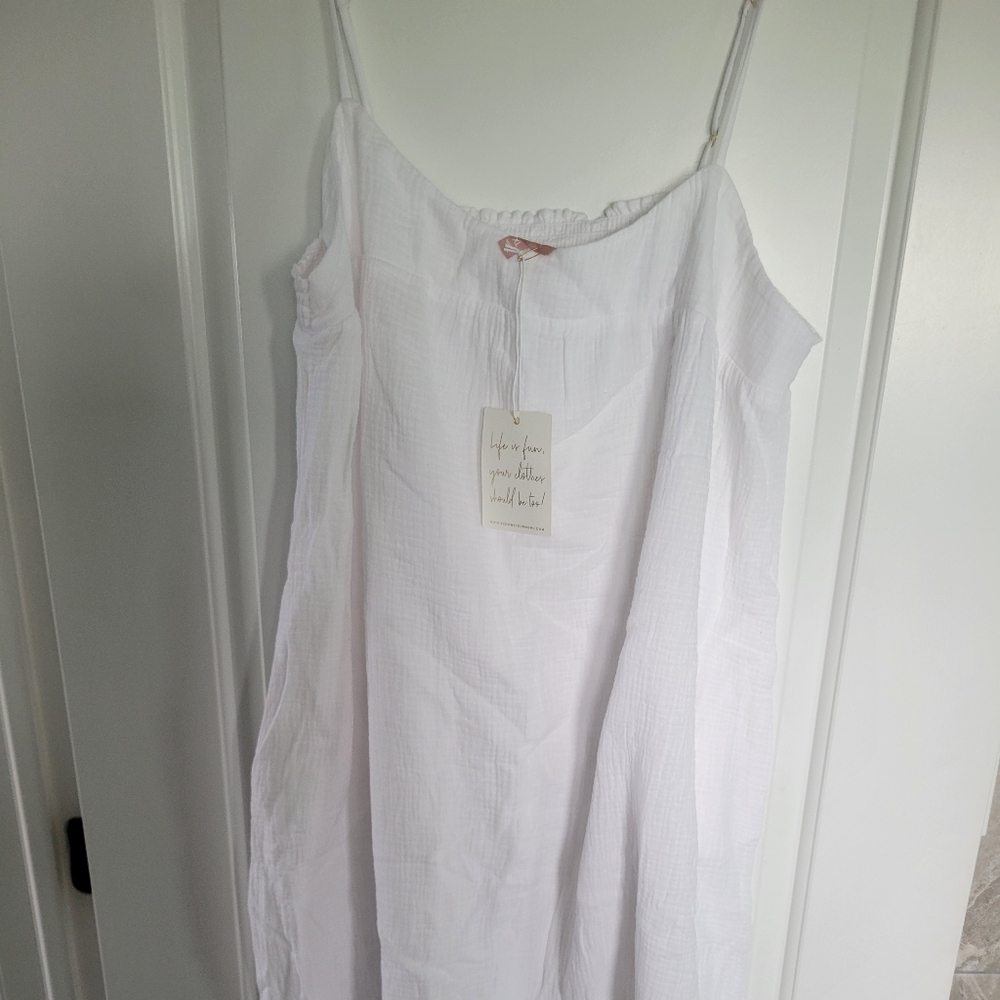 Show Me Your Mumu white vacation dress NWT XL